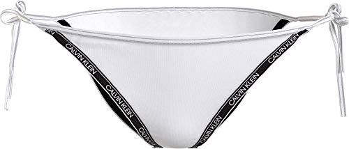 String Side Tie Parte Inferiore del Bikini, Pvh Classic Bianco, M Donna