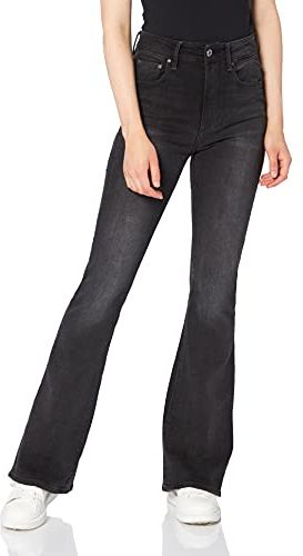 3301 High Waist Flare Jeans a Zampa, Grigio (Worn in Slate B472-B197), W30/L32 (Taglia Produttore: 30W / 32L) Donna