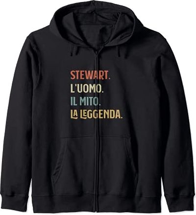 Stewart L'Uomo Mito Leggenda Divertente Personalizzato Felpa con Cappuccio