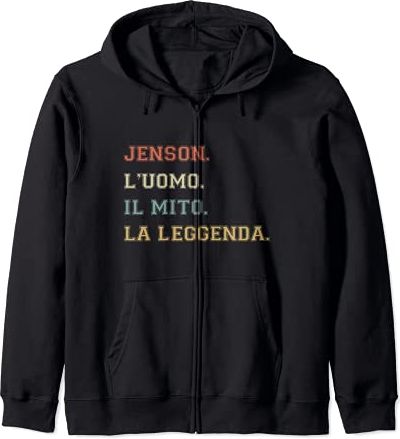 Jenson Uomo Il Mito La Leggenda Divertente Personalizzato Felpa con Cappuccio