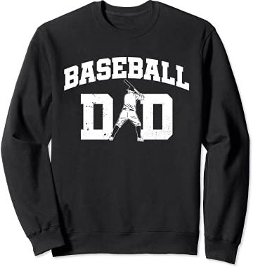 Baseball Dad Fathers Day Uomo Giocatore di baseball Felpa