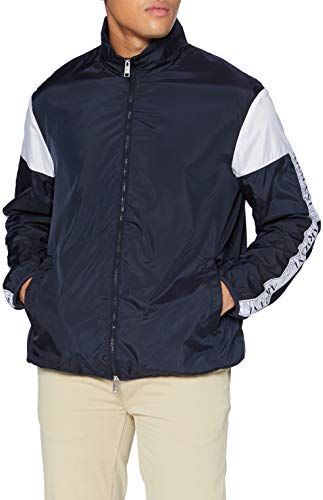 Blouson Jacket 08 Giacca a Vento, Navy White, M Uomo