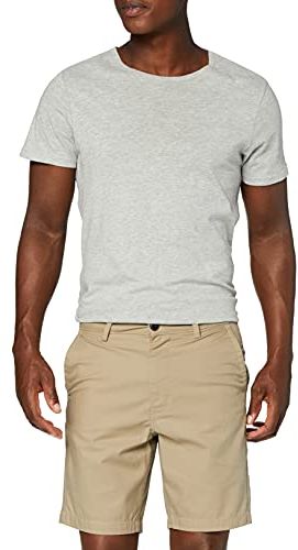 Slim Chino Short Pantaloncini, Avorio (Stone 77), W30 Uomo