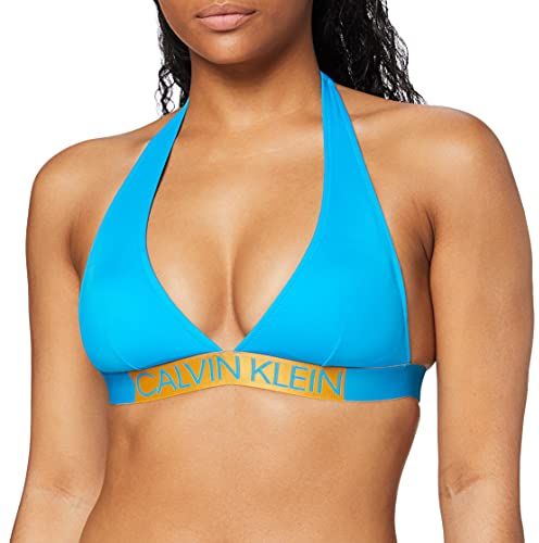 Plunge Triangle-RP Bikini Top, Blu (Maldive Blue 451), XS Donna