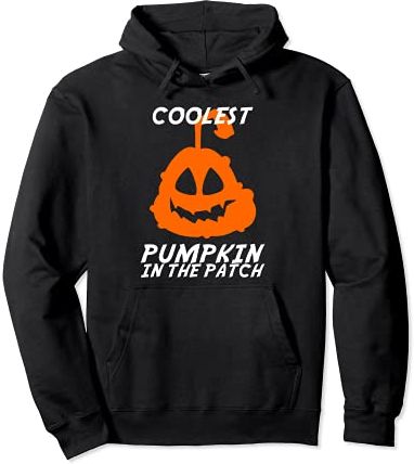 Coolest Pumpkin In The Patch Halloween Men Womens Boys Girls Felpa con Cappuccio