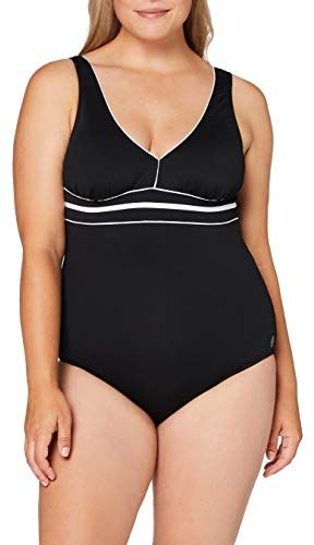 D8003 Costume da Bagno Intero, Nero (Noir/Blanc C01), (Taglia Produttore: 58) Donna