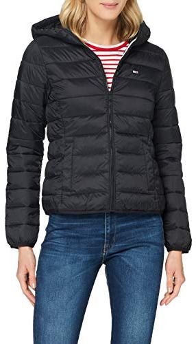 Tjw Hooded Quilted Zip Thru Giacca, Nero (Black), L Donna