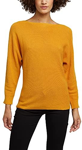 080eo1i324 Maglione, Giallo (710 / Giallo Miele), XL Donna