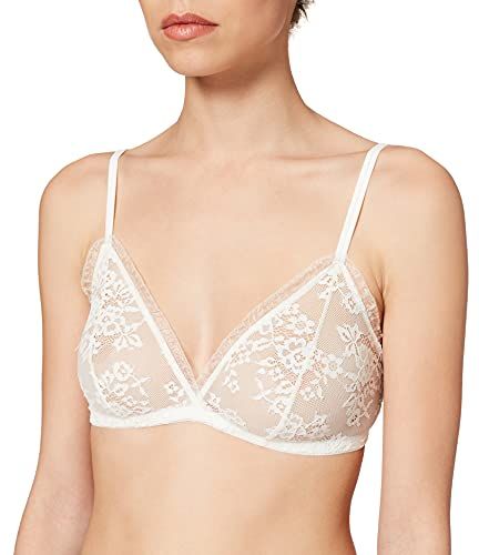 Lourdes Tri Bralette Reggiseno, Moon Ivory, Piccolo Donna