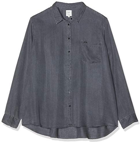 One Pocket Shirt Plus Size Camicia, Grigio (Asphalt FZ), XXX-Large Donna
