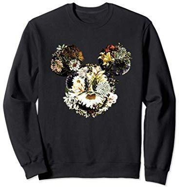Floral Mickey Mouse Blooming Florals Felpa