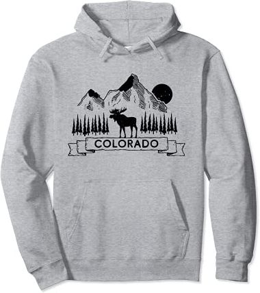 Felpa Colorado Uomo Donna | Colorado Rocky Mountains Felpa con Cappuccio