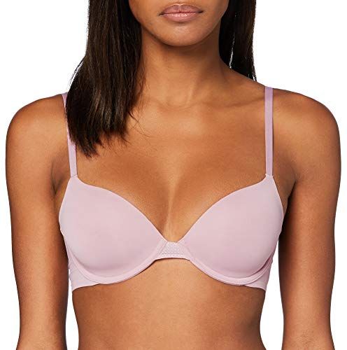 Lightly Lined Demi Reggiseno, Echo Rosa, 34B Donna