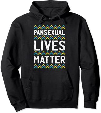 Pansexual Lives Matter LGBT-Q Pride Flag Proud Ally Felpa con Cappuccio