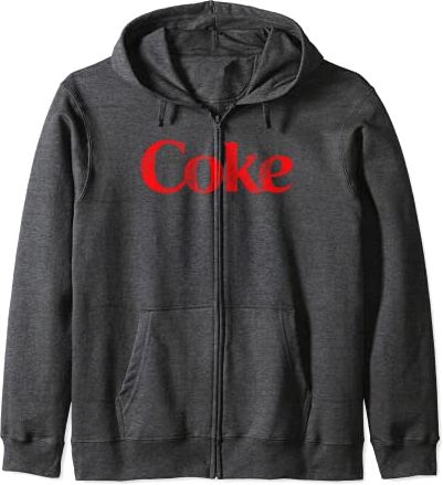 Coca-Cola Distressed Coke Logo Felpa con Cappuccio