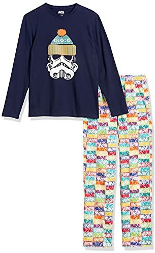 Disney Marvel Flannel Pajamas Sleep Sets Pajama, Star Wars Inverno, 48-50