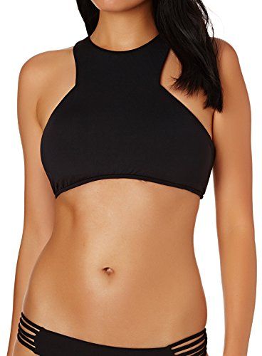 Active High Neck Tank Top Bikini, Nero, 42 (Taglia Produttore:) Donna