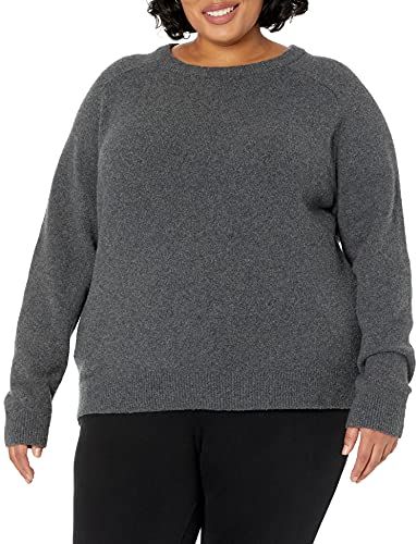 Cozy Boucle Crewneck Pullover Sweater Sweaters, Antracite Melange, US M (EU M - L)-L)