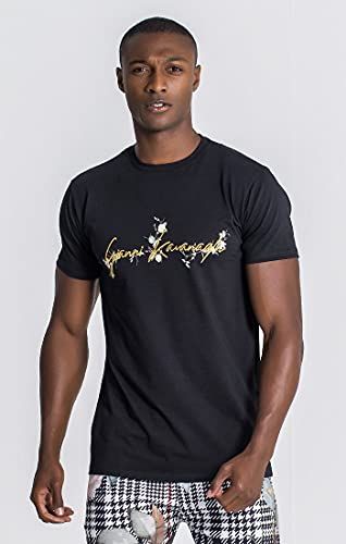 Black Botanic Affair Tee T-Shirt, Nero, XL Uomo