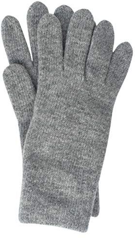 Foster-Natur, guanti in lana da donna, 100% merino grigio. 6,5