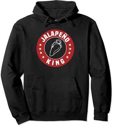Great Jalapeño King Design For Men Chili Pepper Felpa con Cappuccio