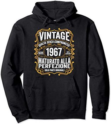 Vintage 1967 54 Anni Regalo 54° Compleanno Uomo Donna Felpa con Cappuccio