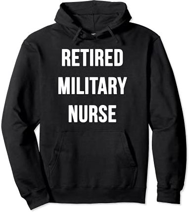 Servizio femminile veterano donna forte infermiera militare in pensione Felpa con Cappuccio