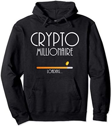 Crypto Millionaire Loading Bitcoin Lover Felpa con Cappuccio