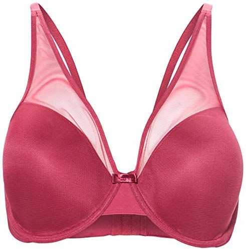 Generous Limited Edition Invisible Reggiseno, Rosso Vernice, 90D Donna