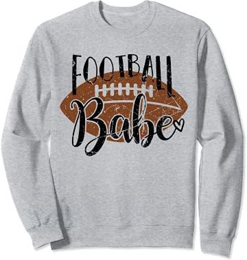 Football Babe Shirt,Game Day Mom Football TShirts for Women Felpa