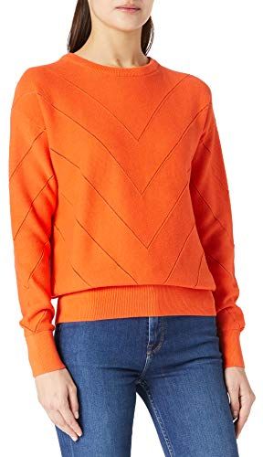 X00040 Maglione, Papaya Orange, M Donna