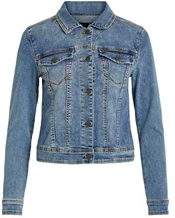 Objwin New Jacket Noos Giacca in Jeans, Blu (Medium Blue Denim), 46 (Taglia Produttore: 40) Donna