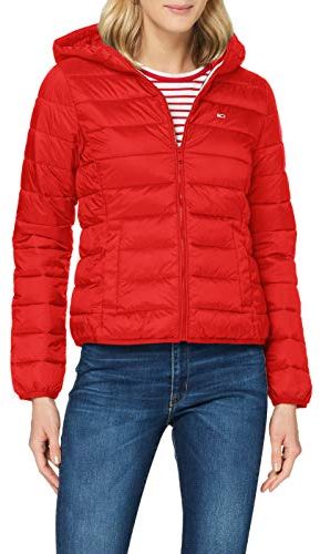 Tjw Hooded Quilted Zip Thru Giacca, Rosso (Deep Crimson), L Donna