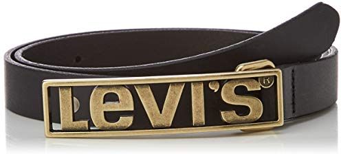 LEVIS FOOTWEAR AND ACCESSORIES Levis Plaque Cintura, Nero (Regular Black 59), 90 Donna