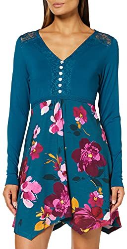 Our Favourite Flattering Tunic Camicia, Teal, 12 Donna