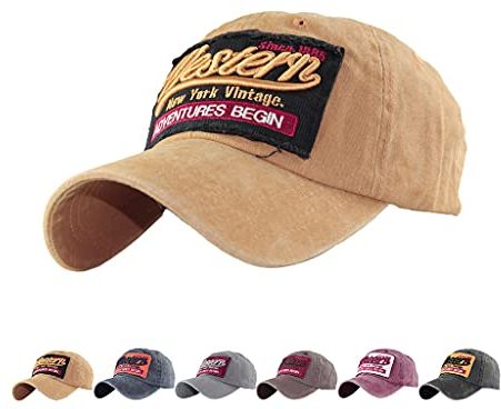 Berretto da Baseball Vintage Cappellino Cappello Unisex Regolabile Cappellino da Baseball cap Sportivo Snapback Trucker Hat