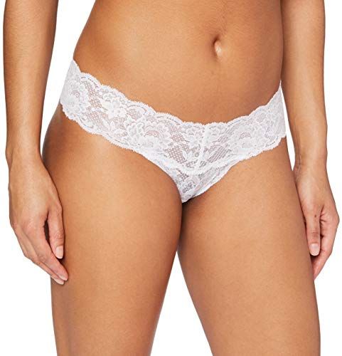 Tanga con Pizzo, Donna, Bianco (Blanc (White)), Taglia Unica