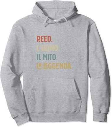 Reed L'Uomo Mito Leggenda Divertente Personalizzato Felpa con Cappuccio