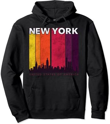 Cool New York City Skyline Graphic Tee shirts, New York City Felpa con Cappuccio