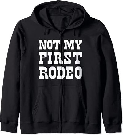 Not My First Rodeo! Funny Western Hipster Vintage Rodeo Felpa con Cappuccio