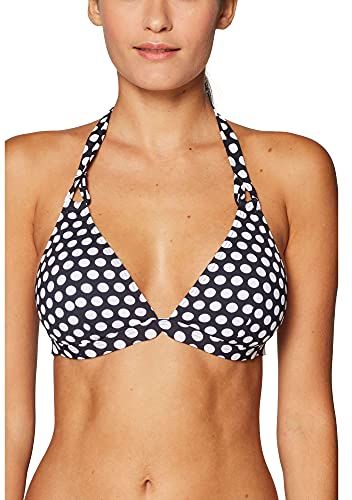 Crosby Beach Padded Halterne Reggiseno Bikini, Nero (Black 001), 3D (Taglia Produttore: 38 D) Donna