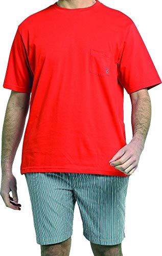 Pigiama, Rosso (Rouge 043), Large (Taglia Unica: 4) Uomo