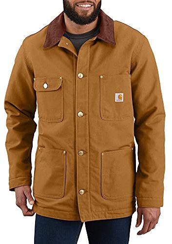 Firm Duck Chore Coat Cappotto, Brown, XL Uomo