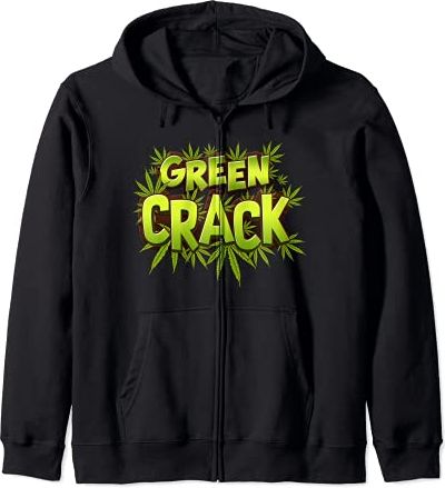 Ceppo verde ispirato a Crack Marijuana correlato Green Crack Felpa con Cappuccio