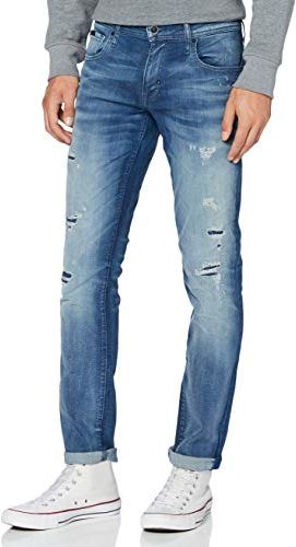 Jeans Slim Geezer-Power Stretch, Blu (Blu Denim W01197), 50 (Taglia Produttore:36) Uomo