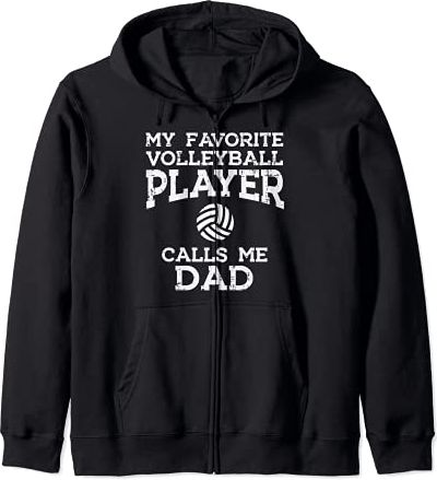 My Favorite Volleyball Player Dad Family Daddy Papa Men Felpa con Cappuccio