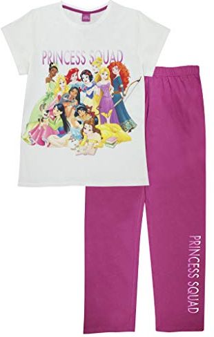 Lungo Pajamas Set Bianco di Disney Princess Squad Donne/Rosa 3XL
