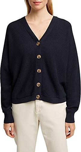 990EE1I313 Maglione Cardigan, 400/Navy, L Regular  Donna