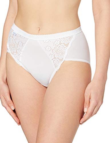 Set di 4 mutandine, donna, Bianco (Blanc), 1 IT (38 EU)