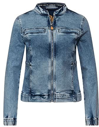 211418 Giacchetto Denim, True Blue Heavy Washed, 46 Donna